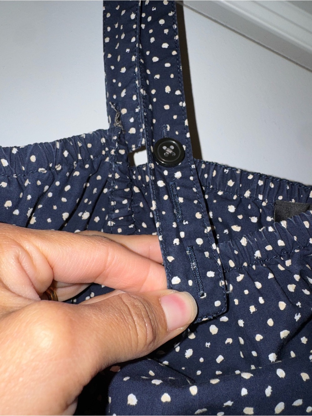 J. Crew Tiered midi dress with convertible straps in dot - Large - Picture 4 of 5